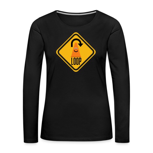 Coney’s Loop Sign - Women's Premium Slim Fit Long Sleeve T-Shirt