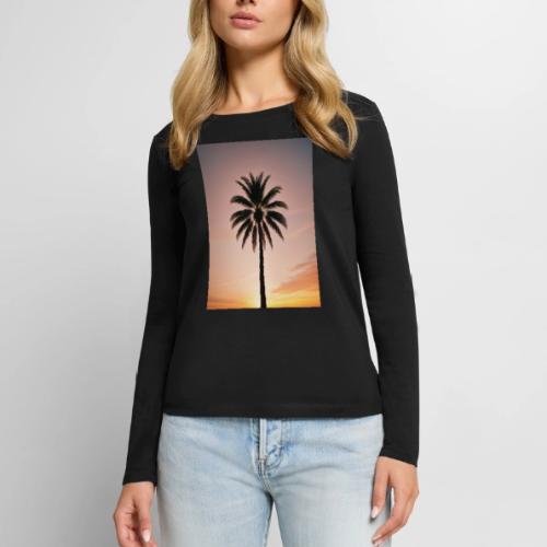 palm peace - Women's Premium Slim Fit Long Sleeve T-Shirt