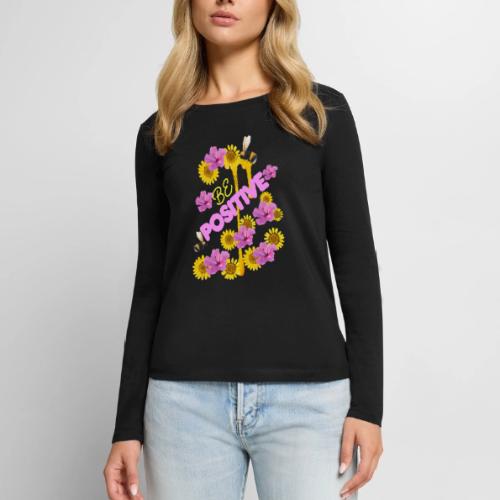 BE Positive - Women's Premium Slim Fit Long Sleeve T-Shirt