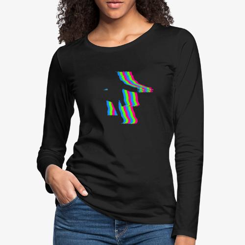 silhouette rainbow cut 1 - Women's Premium Slim Fit Long Sleeve T-Shirt
