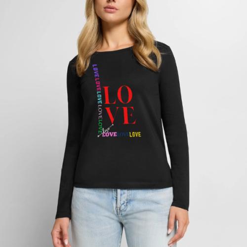 LOVE - Women's Premium Slim Fit Long Sleeve T-Shirt