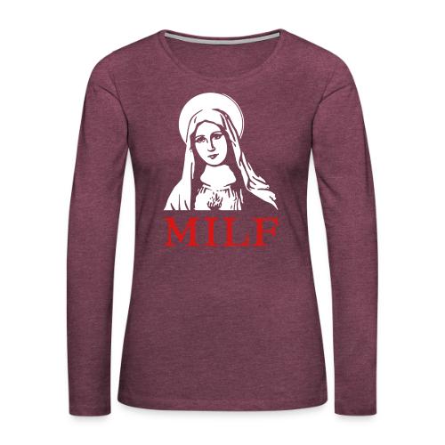 MILF - Women's Premium Slim Fit Long Sleeve T-Shirt