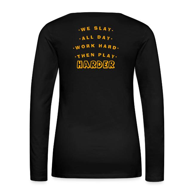 We Slay All Day Shiny Shirt Metallic Silver & Gold