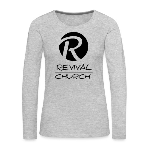 Revival Church Original Logo - Women's Premium Slim Fit Long Sleeve T-Shirt