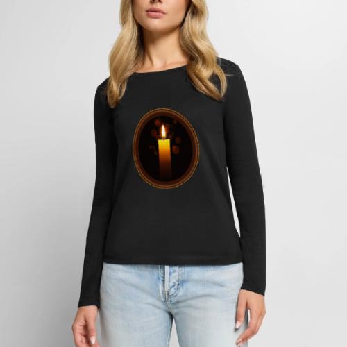 Candle - Women's Premium Slim Fit Long Sleeve T-Shirt