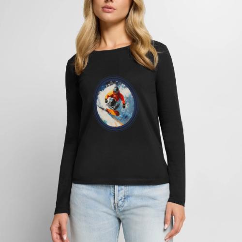 Snowboarding Rebel - Women's Premium Slim Fit Long Sleeve T-Shirt