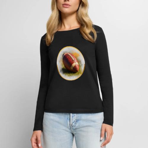 American Football: Heart of the Gridiron - Women's Premium Slim Fit Long Sleeve T-Shirt