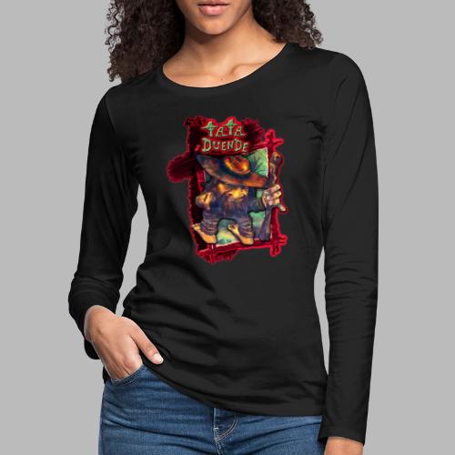 GrisDismation's Tata Duende protects Belize - Women's Premium Slim Fit Long Sleeve T-Shirt