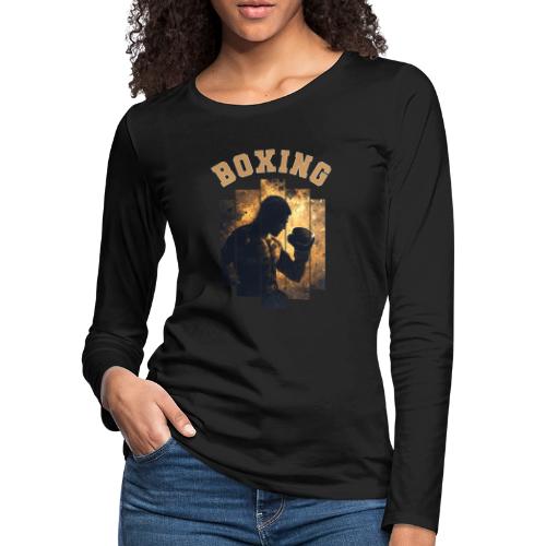 The Art of Boxing - Women's Premium Slim Fit Long Sleeve T-Shirt