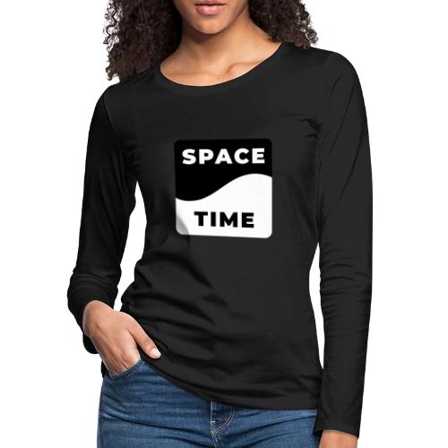 Space-time: Warped Reality - Women's Premium Slim Fit Long Sleeve T-Shirt