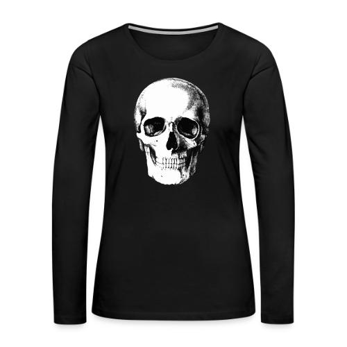 Human Skull - Women's Premium Slim Fit Long Sleeve T-Shirt