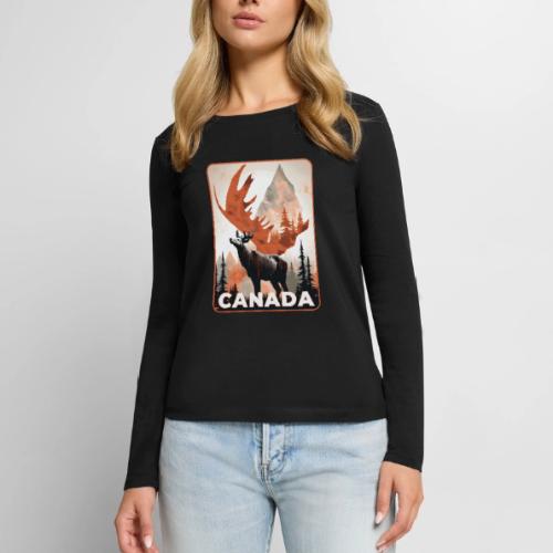 Canada Wild Spirit - Women's Premium Slim Fit Long Sleeve T-Shirt