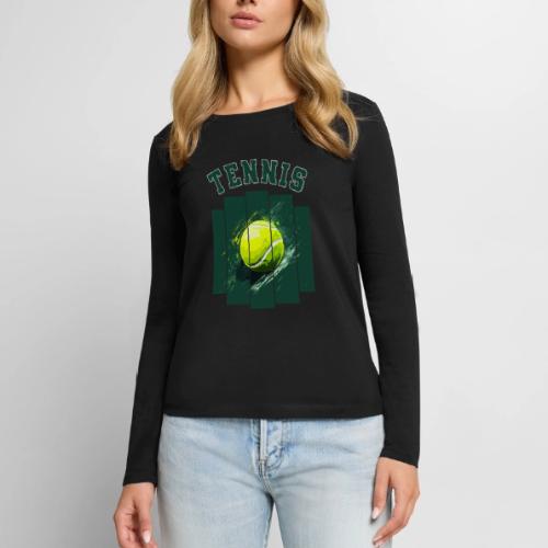 Tennis Motion - Women's Premium Slim Fit Long Sleeve T-Shirt