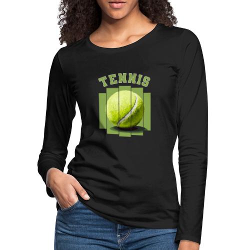 Tennis Minimal - Women's Premium Slim Fit Long Sleeve T-Shirt