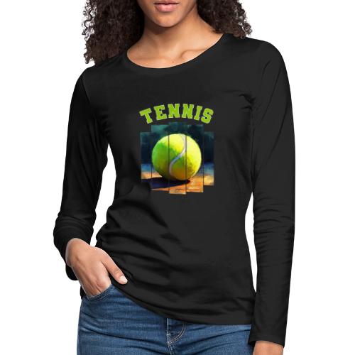 Tennis Vibes Only - Women's Premium Slim Fit Long Sleeve T-Shirt