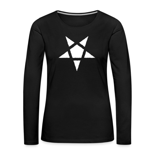 Rugged Pentagram - Women's Premium Slim Fit Long Sleeve T-Shirt