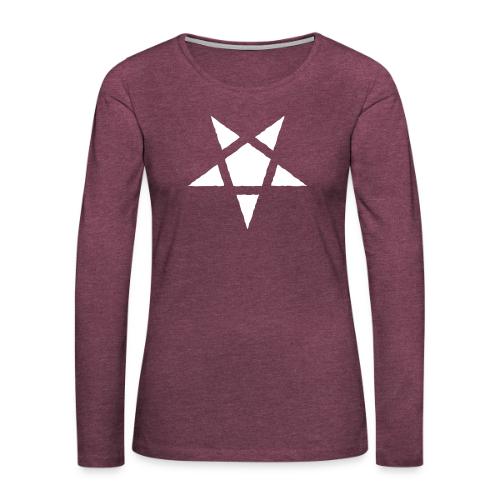 Rugged Pentagram - Women's Premium Slim Fit Long Sleeve T-Shirt