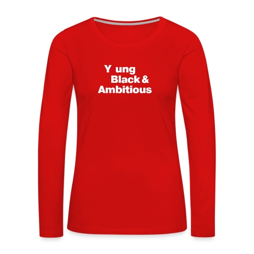 YBA Black Shirt2 - Women's Premium Slim Fit Long Sleeve T-Shirt