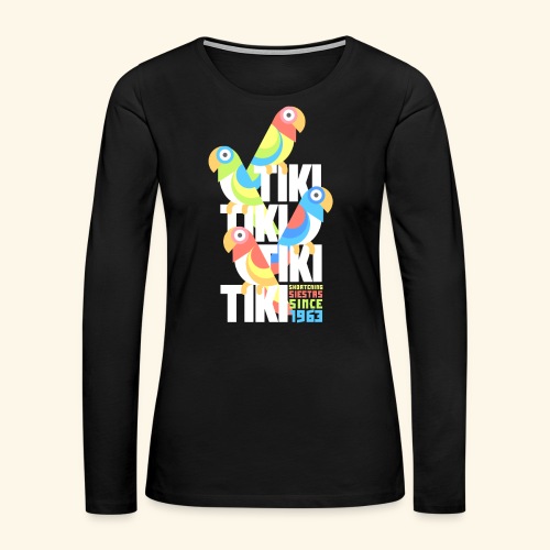 Tiki Room - Women's Premium Slim Fit Long Sleeve T-Shirt