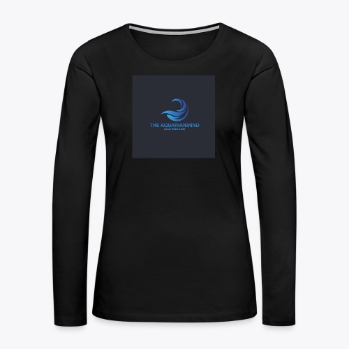 Aquarianmind Clothing Line Collection - Women's Premium Slim Fit Long Sleeve T-Shirt