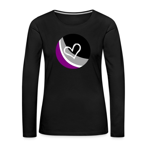 Ace Heart Pride - Women's Premium Slim Fit Long Sleeve T-Shirt