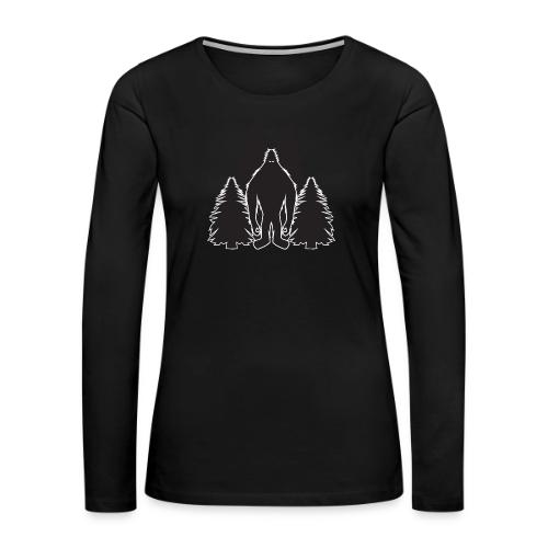 Bigfoot Trees - Women's Premium Slim Fit Long Sleeve T-Shirt