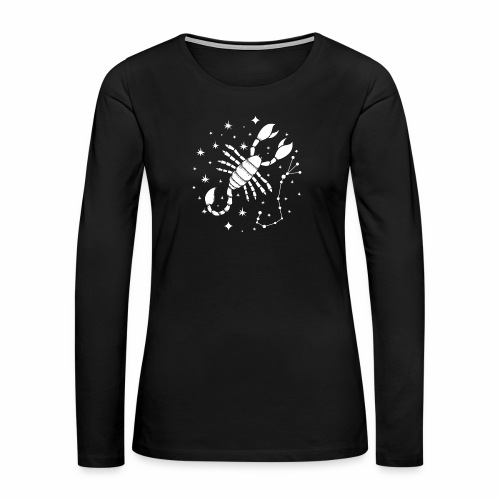 Star sign Fearless Scorpio October November - Women's Premium Slim Fit Long Sleeve T-Shirt