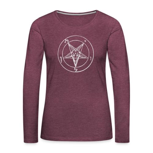 Maurice Bessy's Sigil of Baphomet - Women's Premium Slim Fit Long Sleeve T-Shirt