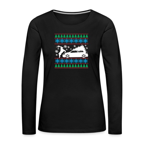MK6 GTI Ugly Christmas Sweater - Women's Premium Slim Fit Long Sleeve T-Shirt