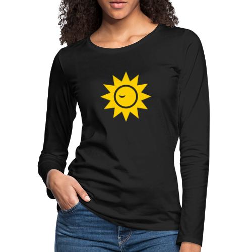 Winky Sun - Women's Premium Slim Fit Long Sleeve T-Shirt