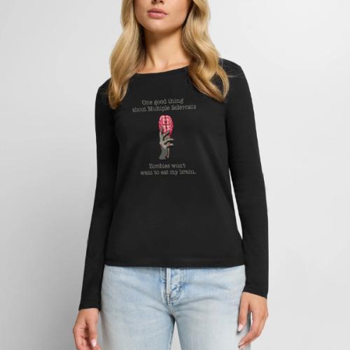 Don't Eat My Brain - Women's Premium Slim Fit Long Sleeve T-Shirt