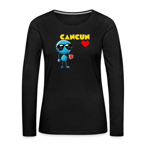 Smoon City_Cancun - Women's Premium Slim Fit Long Sleeve T-Shirt
