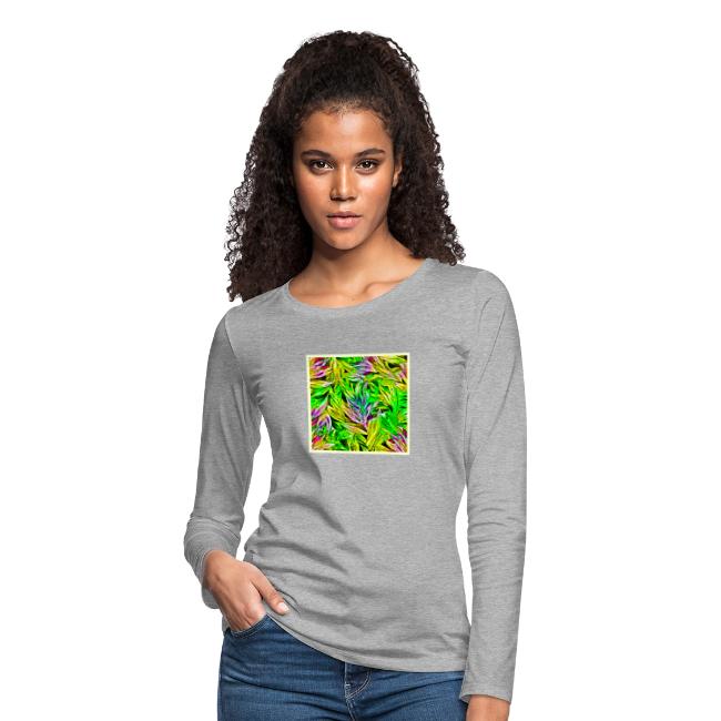 Vibrant Plant Strokes Design