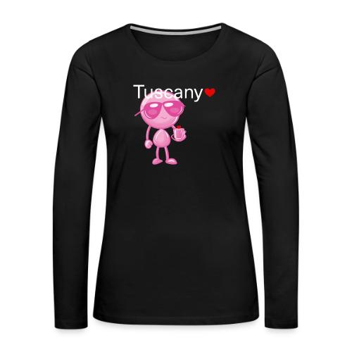 Smoon City_Tuscany Pink - Women's Premium Slim Fit Long Sleeve T-Shirt