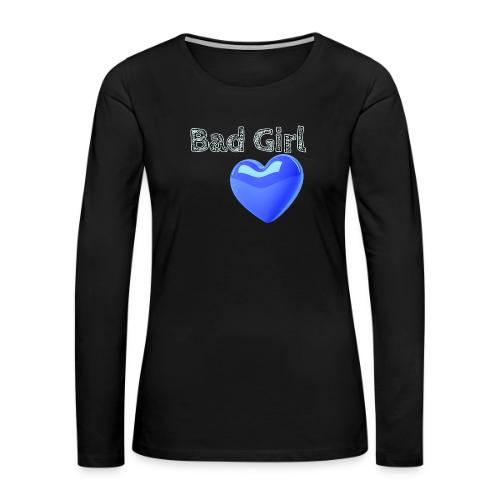 Smoon City_Bad Girl - Women's Premium Slim Fit Long Sleeve T-Shirt