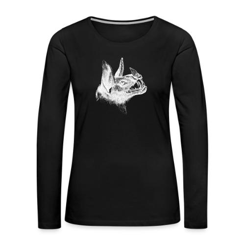 Bat Head - Women's Premium Slim Fit Long Sleeve T-Shirt