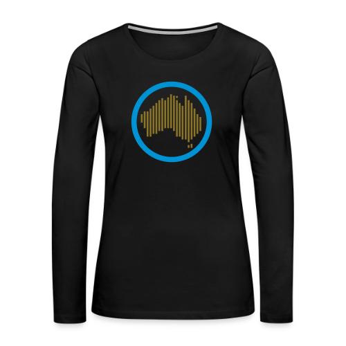 Hoodie Symbol Only - Women's Premium Slim Fit Long Sleeve T-Shirt