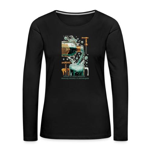 Potion of Poor Decisions Bottle Graphic Tee - Women's Premium Slim Fit Long Sleeve T-Shirt