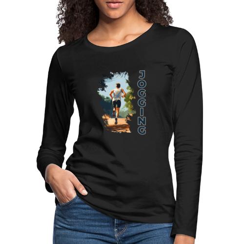 Jogging Vibes - Women's Premium Slim Fit Long Sleeve T-Shirt
