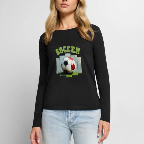 Soccer Core - Women's Premium Slim Fit Long Sleeve T-Shirt
