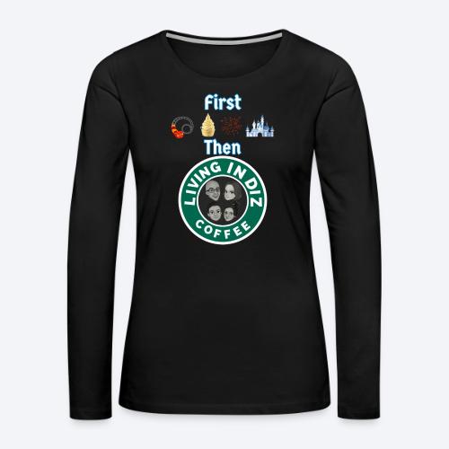 LID COFFEE - Women's Premium Slim Fit Long Sleeve T-Shirt