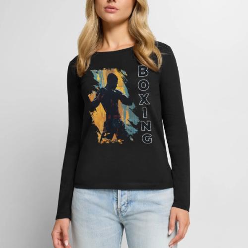 Boxing Fuel - Women's Premium Slim Fit Long Sleeve T-Shirt