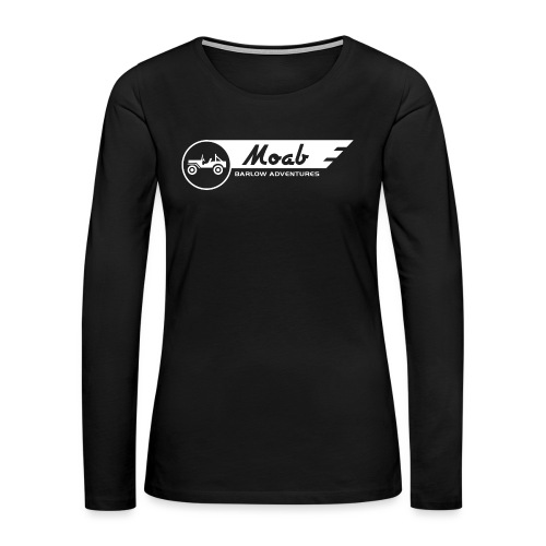 Barlow Adventures Moab Logo - Women's Premium Slim Fit Long Sleeve T-Shirt
