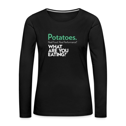 WAYE Performance logo- Green Reverse - Women's Premium Slim Fit Long Sleeve T-Shirt