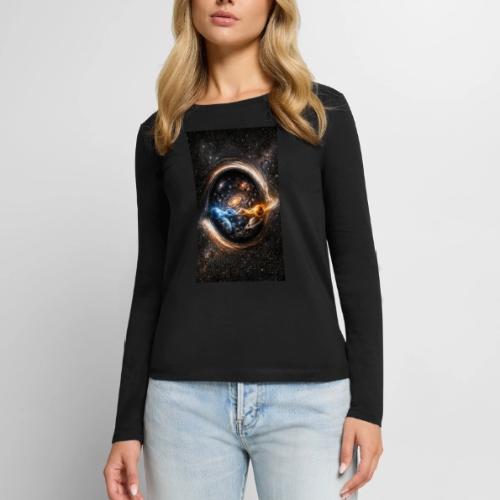 EntangledPhotonsWormhole - Women's Premium Slim Fit Long Sleeve T-Shirt