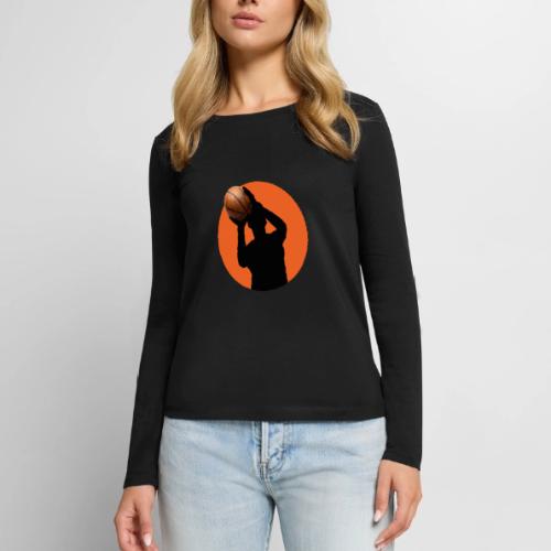 Basketball: Focused Precision - Women's Premium Slim Fit Long Sleeve T-Shirt