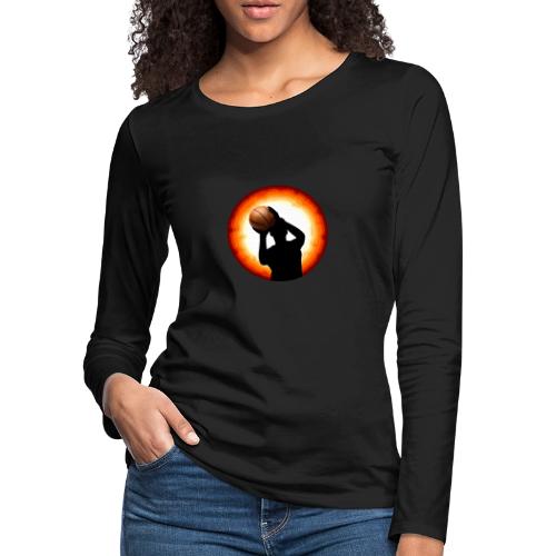 Basketball: The Art of the Shot - Women's Premium Slim Fit Long Sleeve T-Shirt