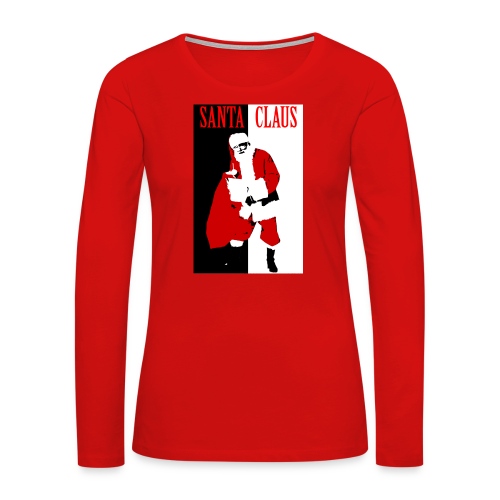 Santa Gangster - Women's Premium Slim Fit Long Sleeve T-Shirt