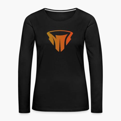 Earth Tone Logo - Women's Premium Slim Fit Long Sleeve T-Shirt