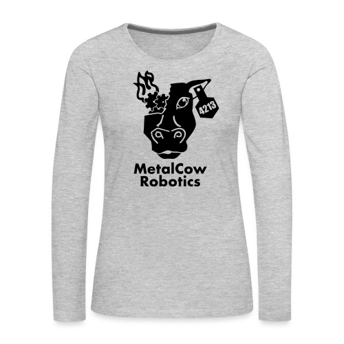 MetalCow Solid - Women's Premium Slim Fit Long Sleeve T-Shirt